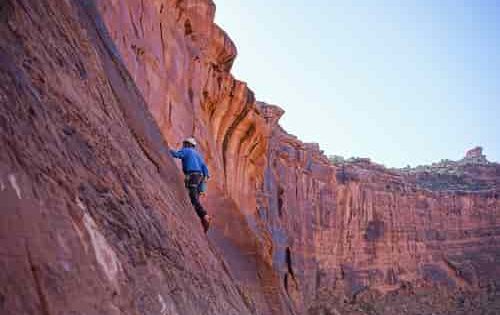 Overcome Fear Rockclimber